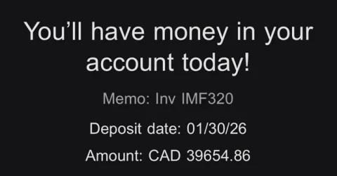 Deposit: CAD 39,654.86